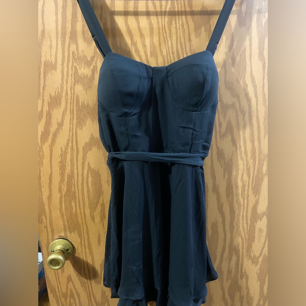 Black corset dress